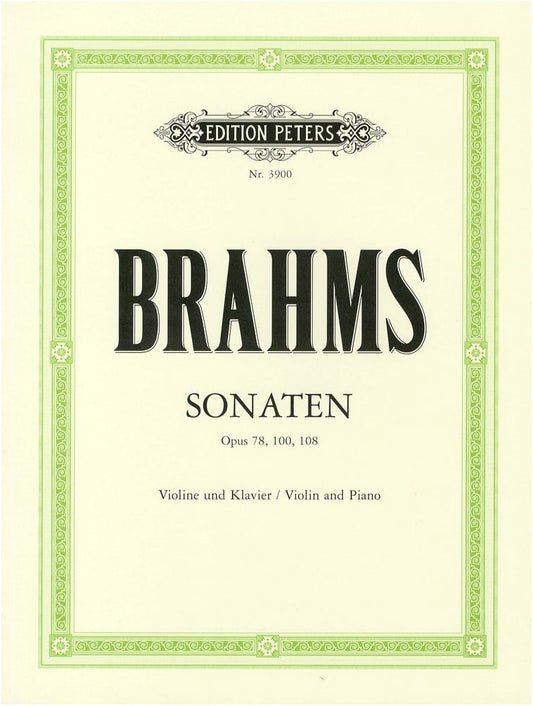 Brahms: Violin Sonatas, Op.78, 100, 108. Flesch Edition for Violin & Piano