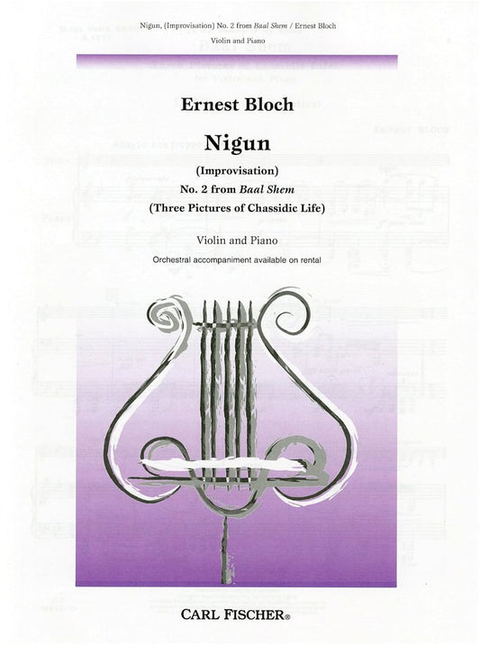 Bloch: Nigun - Violin Solo with Piano Accompaniment (Carl Fischer Edition)