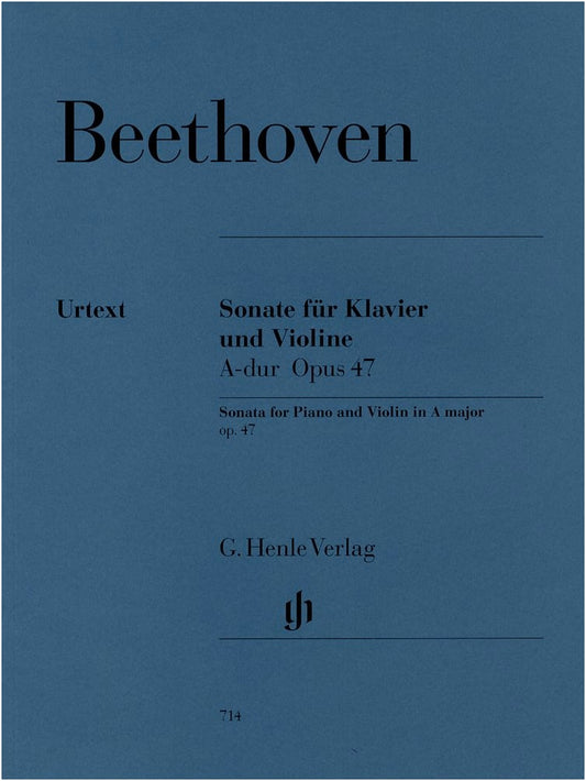 Beethoven: Violin Sonata No. 9 in A Major, Op. 47 'Kreutzer' Urtext Sheet Music