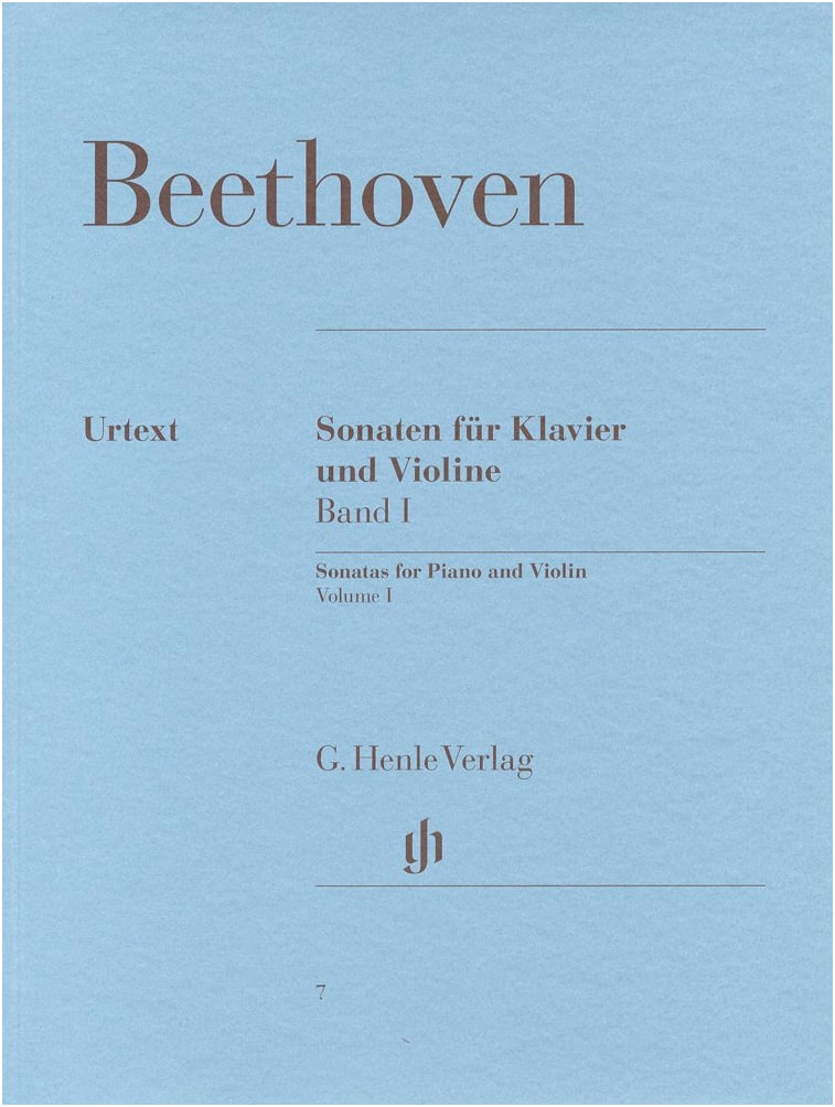 Beethoven: Violin Sonatas Vol. 1: Op. 12/1-3, 23, 24 / Henle Urtext / Piano Accomp.