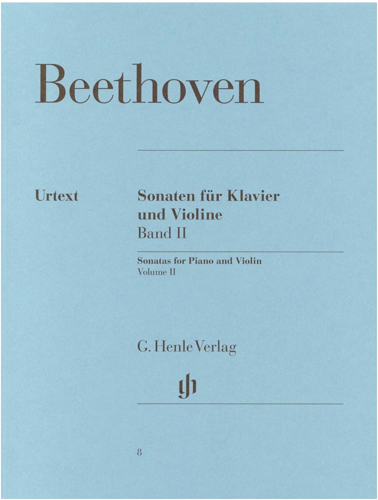 Beethoven: Violin Sonatas Vol. 2 (Op.30/1-3, 47, 96) - Henle Urtext Score