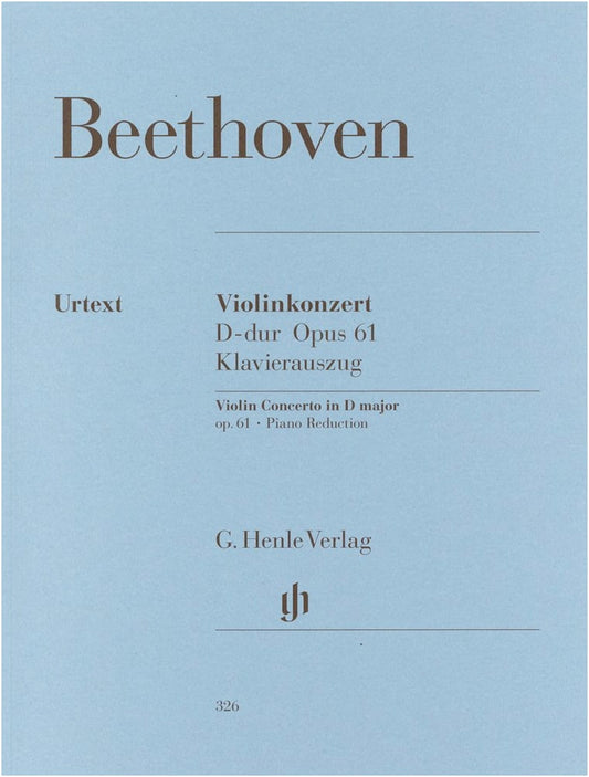 Beethoven: Violin Concerto in D Major, Op. 61 - Urtext Edition with Piano Accompaniment