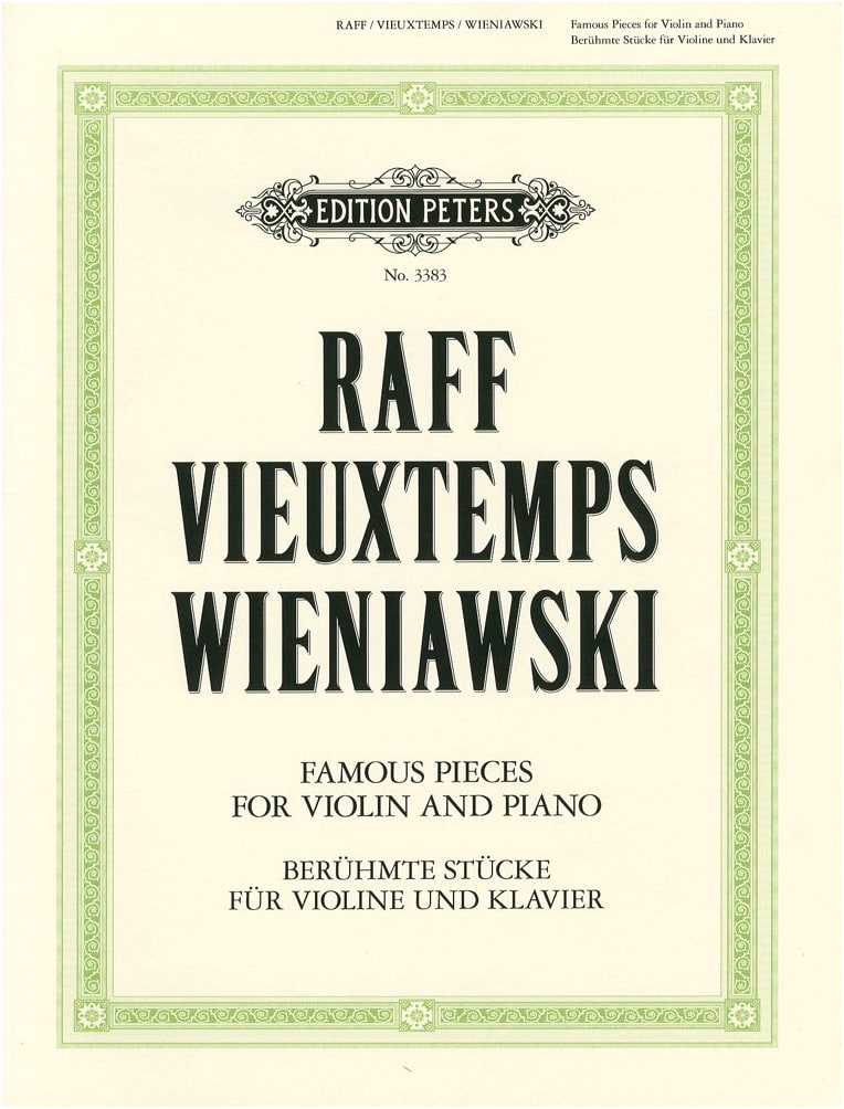 Raff: Cavatina / Vieuxtemps: Reverie / Wieniawski: Legende - Violin Solo with Piano