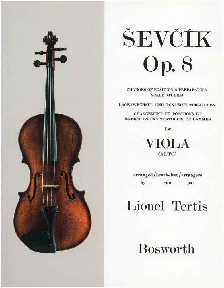 Ševčík: Position Shifting and Easy Scale Practice Op.8 for Viola - Bosworth Edition