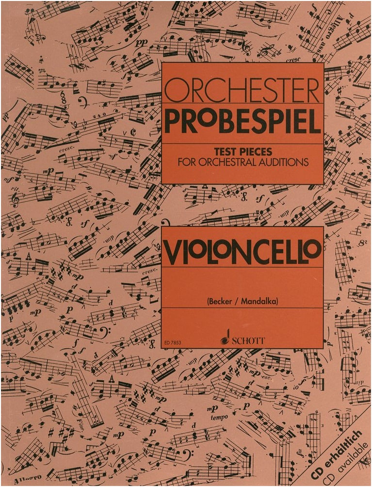 Orchestral Excerpt Etudes for Cello (German Orchestra Union Certified Exam Prep)