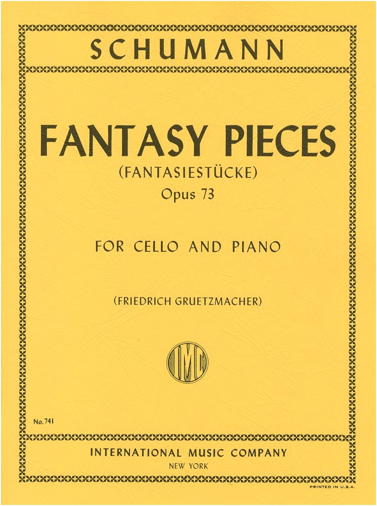 Schumann: Fantasy Pieces Op. 73 for Cello Solo with Piano Accompaniment