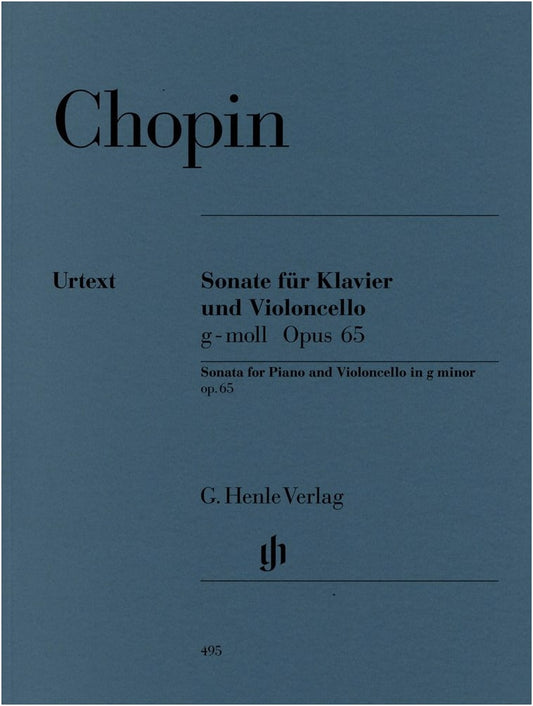 Chopin: Cello Sonata in G Minor, Op. 65 - Urtext Edition with Piano Accompaniment (Henle)