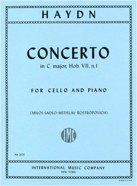 Haydn: Cello Concerto No. 1 in C Major, Hob.VIIb/1 - Rostropovich Edition with Piano Accompaniment