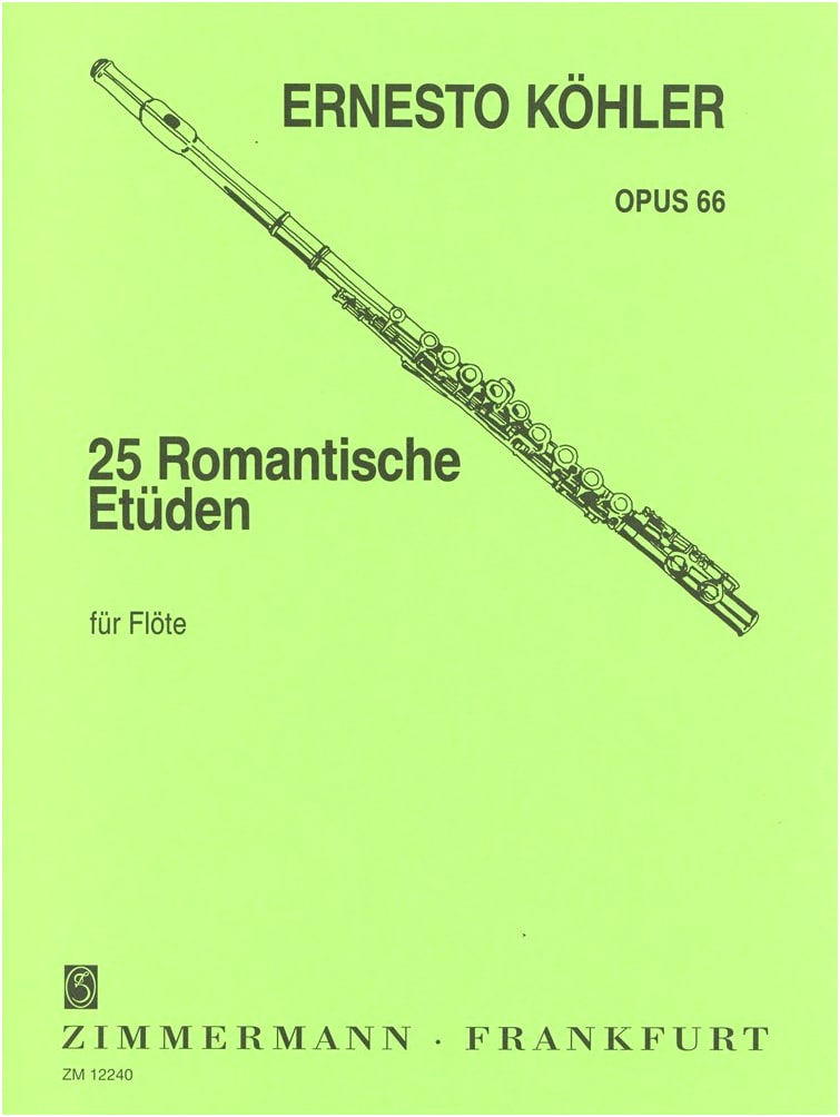 Köhler: 25 Romantic Etudes for Flute, Op. 66