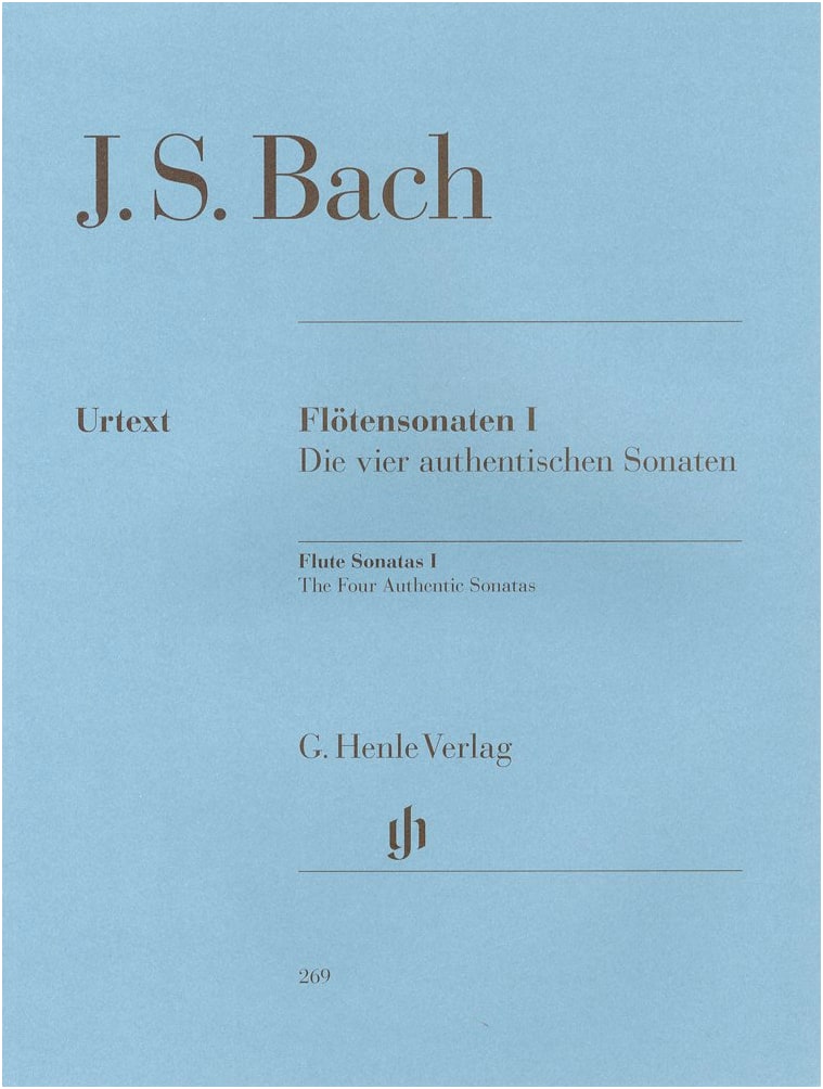 Bach: Flute Sonatas Vol. 1 - BWV 1034, 1035, 1030, 1032 / Henle Urtext / Solo with Piano