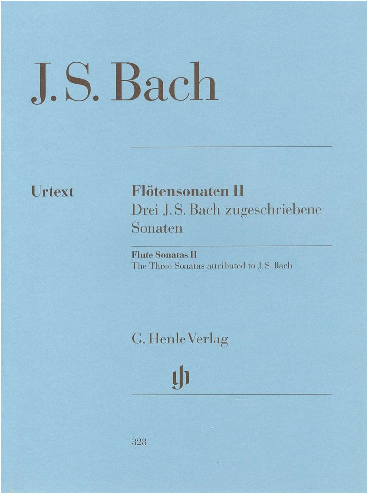 J. S. Bach: Flute Sonatas Collection, Vol. 2 (BWV 1033, 1031, 1020) - Henle Urtext Edition with Piano Accompaniment
