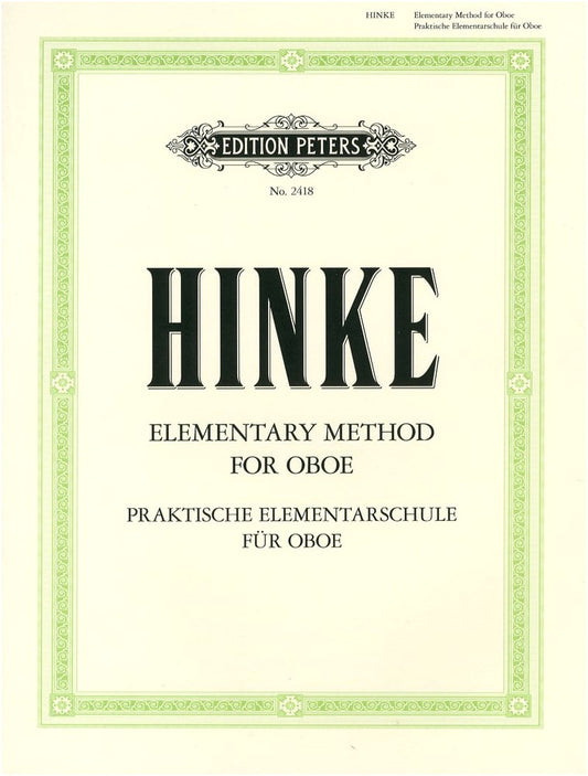 Hinke: Elementary Oboe Textbook (Peters Edition)