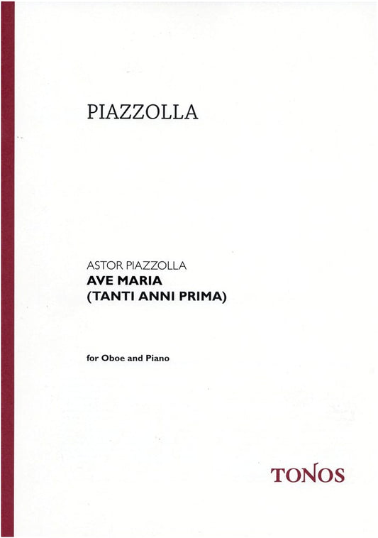 Piazzolla: Once Upon a Time - Oboe Solo with Piano Accompaniment
