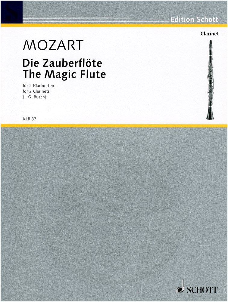 Mozart: The Magic Flute - Arranged for Clarinet Duet by Schott