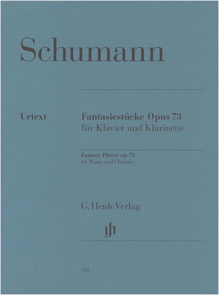 Schumann: Fantasiestücke, Op. 73 (Clarinet & Piano) - Henle Urtext Edition