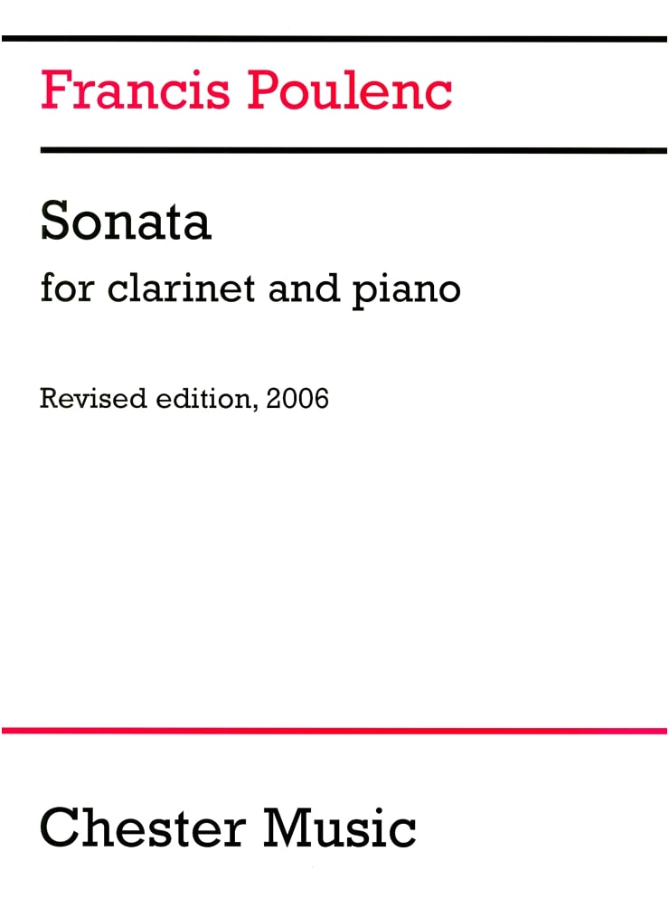 Poulenc: Clarinet Sonata with Piano Accompaniment (Chester Music Edition)