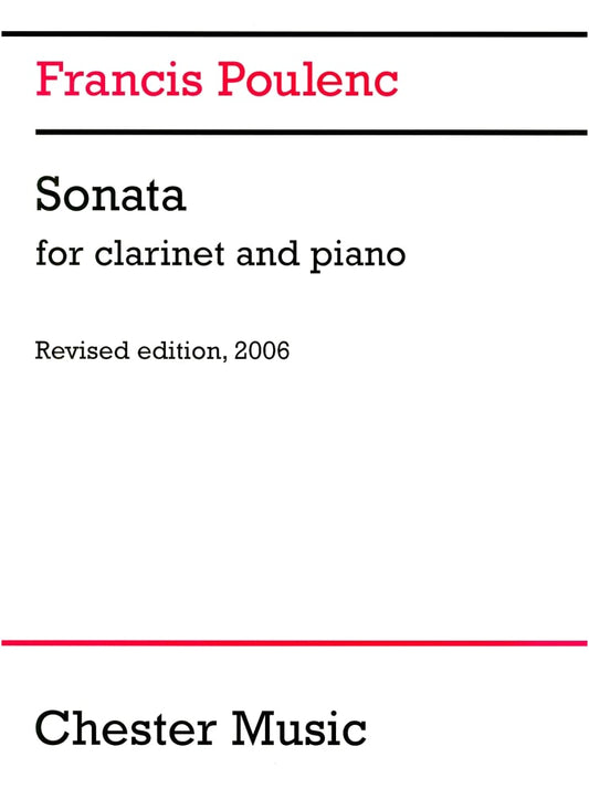 Poulenc: Clarinet Sonata with Piano Accompaniment (Chester Music Edition)