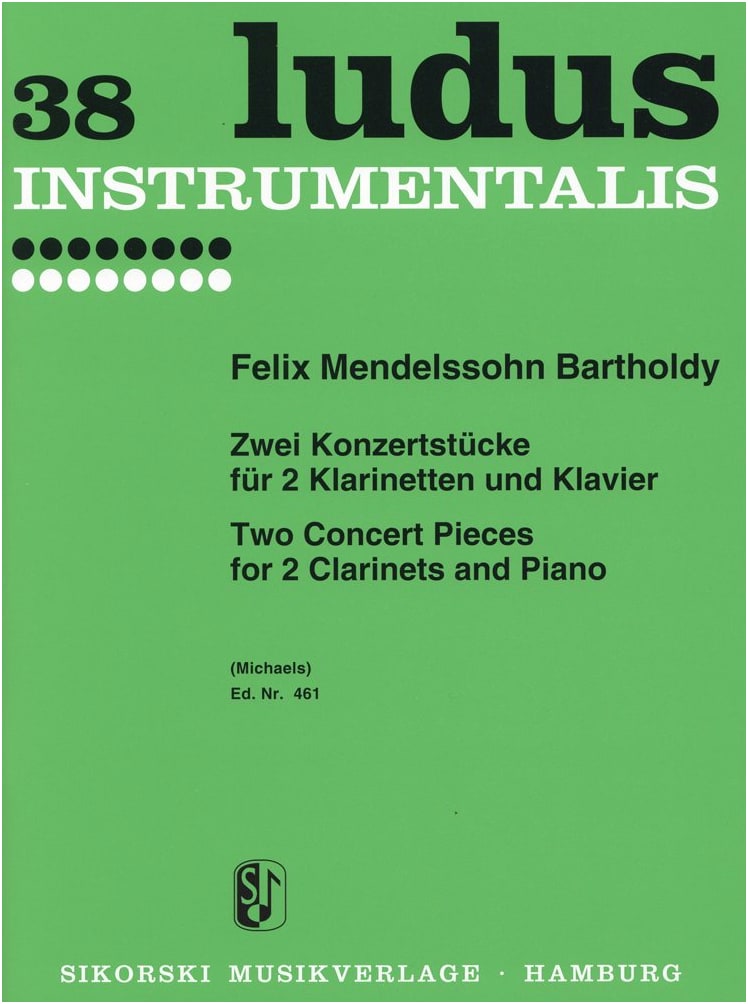 Mendelssohn: Concert Piece for Two Clarinets & Piano, No. 1 & 2, Op. 113 & 114
