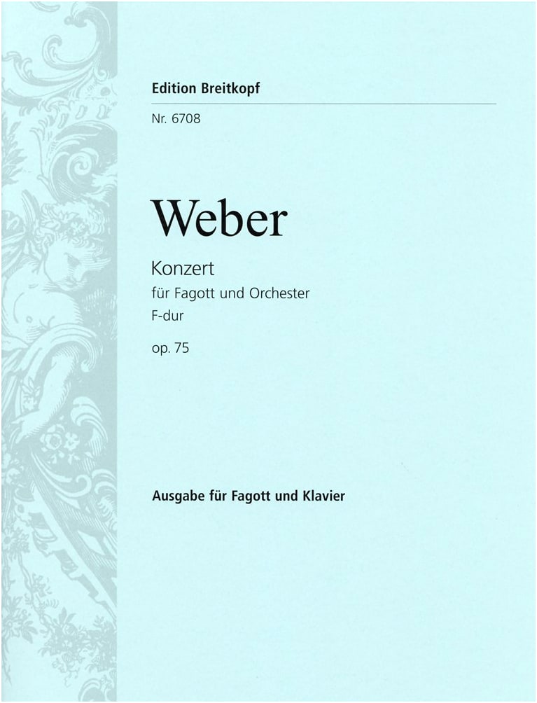 Weber: Bassoon Concerto in F Major, Op. 75 - Solo with Piano Accompaniment