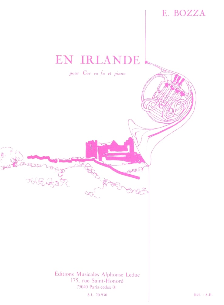 Boza: On the Island (In Ireland) / Leduc Publisher / Horn Solo with Piano Accompaniment