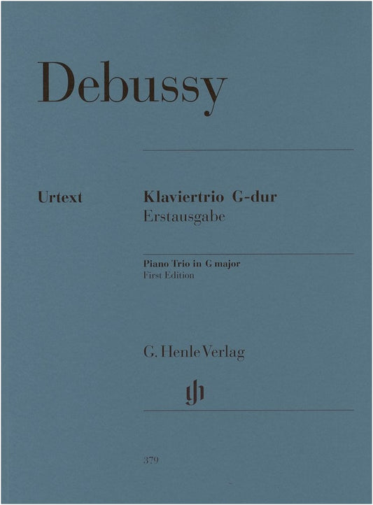 Debussy: Piano Trio in G Major / Henle Urtext Edition / Chamber Music Part Score Set