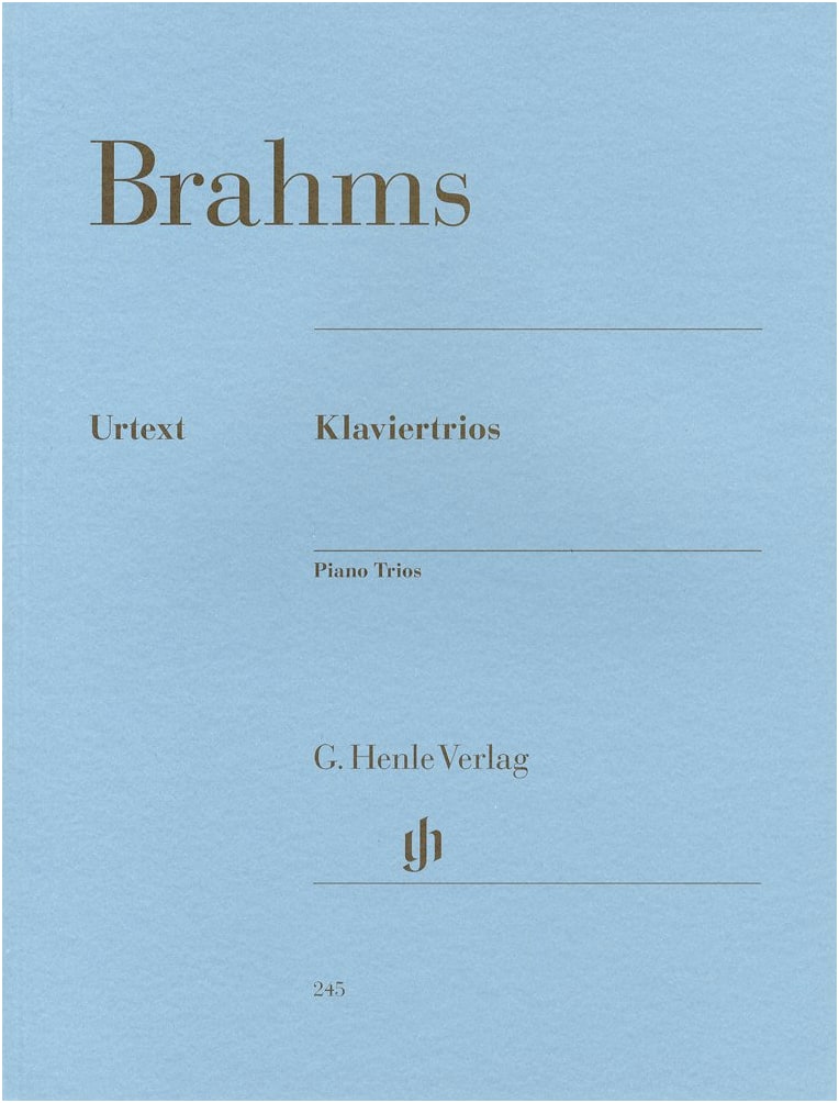 Brahms: Complete Piano Trios Op. 8, 87, 101, Anh.Op. 8 / Henle Urtext / Chamber Music Parts