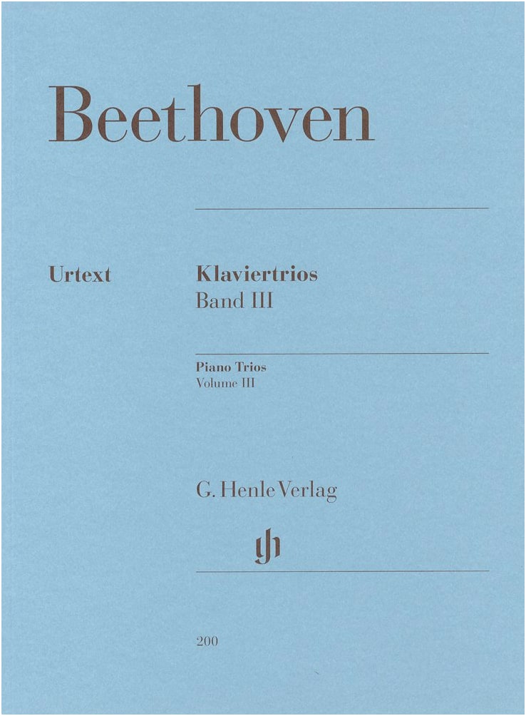 Beethoven: Piano Trios Vol. 3 - Op.44, WoO37-39, Op.38 / Henle Urtext / Chamber Music Part Set