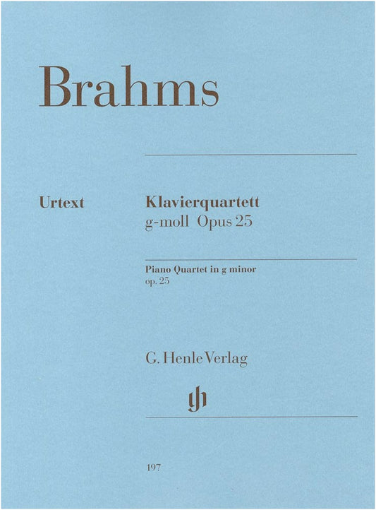Brahms: Piano Quartet No. 1 in G minor, Op. 25 - Henle Urtext Edition Part Set