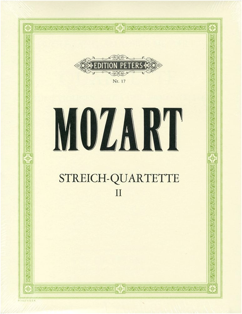 Mozart: String Quartets Vol. 2 (KV 155-160, 168-173, 525, 546, 285, 298, 370) - Peters Edition