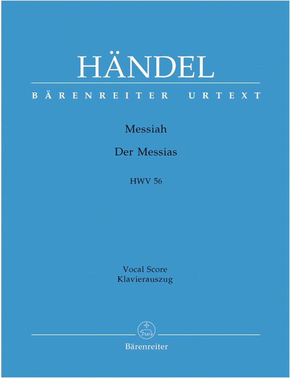 Handel's Messiah HWV 56: Bärenreiter Vocal Score with Piano Accompaniment (German/English)