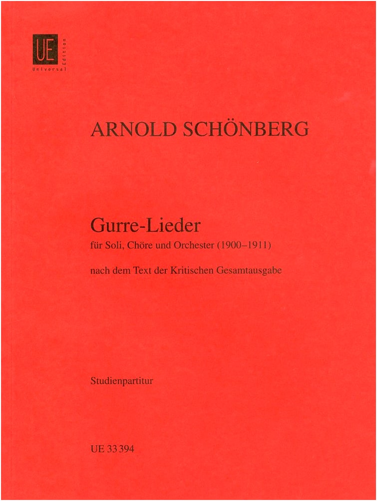 Schoenberg: Gurre-Lieder (Gurre Songs) - Medium Study Score, Universal Edition