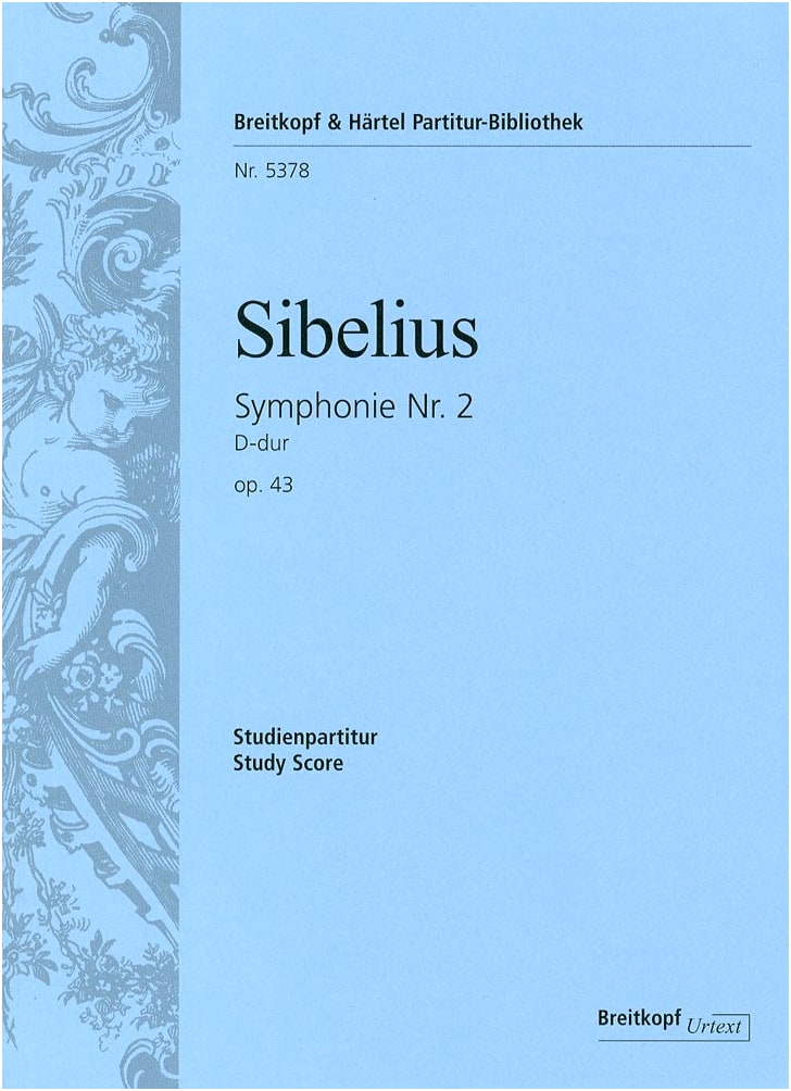 Sibelius: Symphony No. 2 in D Major, Op. 43 (Breitkopf & Härtel Miniature Score)