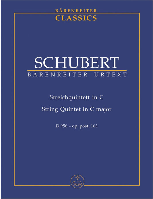 Schubert: String Quintet in C Major, D. 956 (Op. post. 163) - Bärenreiter Study Score