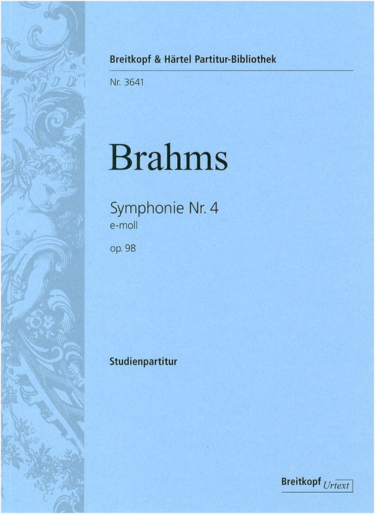 Brahms: Symphony No. 4 in E Minor, Op. 98 - Miniature Score
