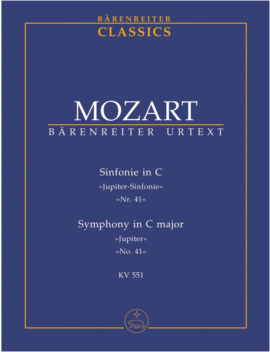 Mozart: Symphony No. 41 in C Major, K. 551 'Jupiter' / Bärenreiter (New Mozart Edition)