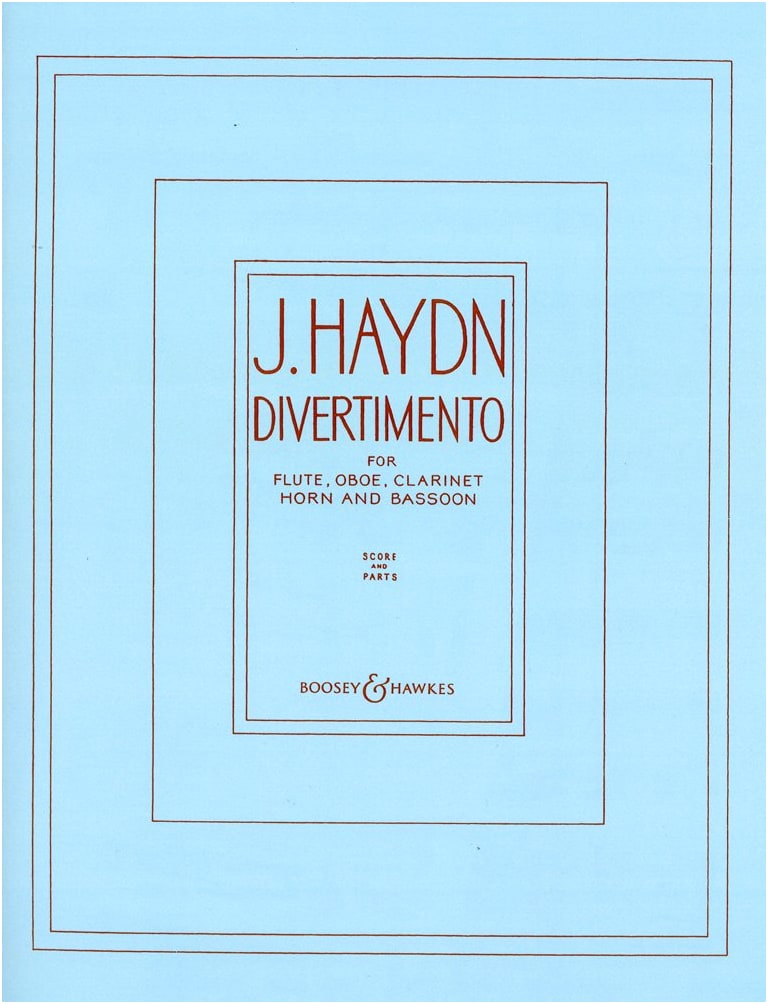 Haydn: Divertimento - Woodwind Quintet Arrangement (Performance Part Score Set)