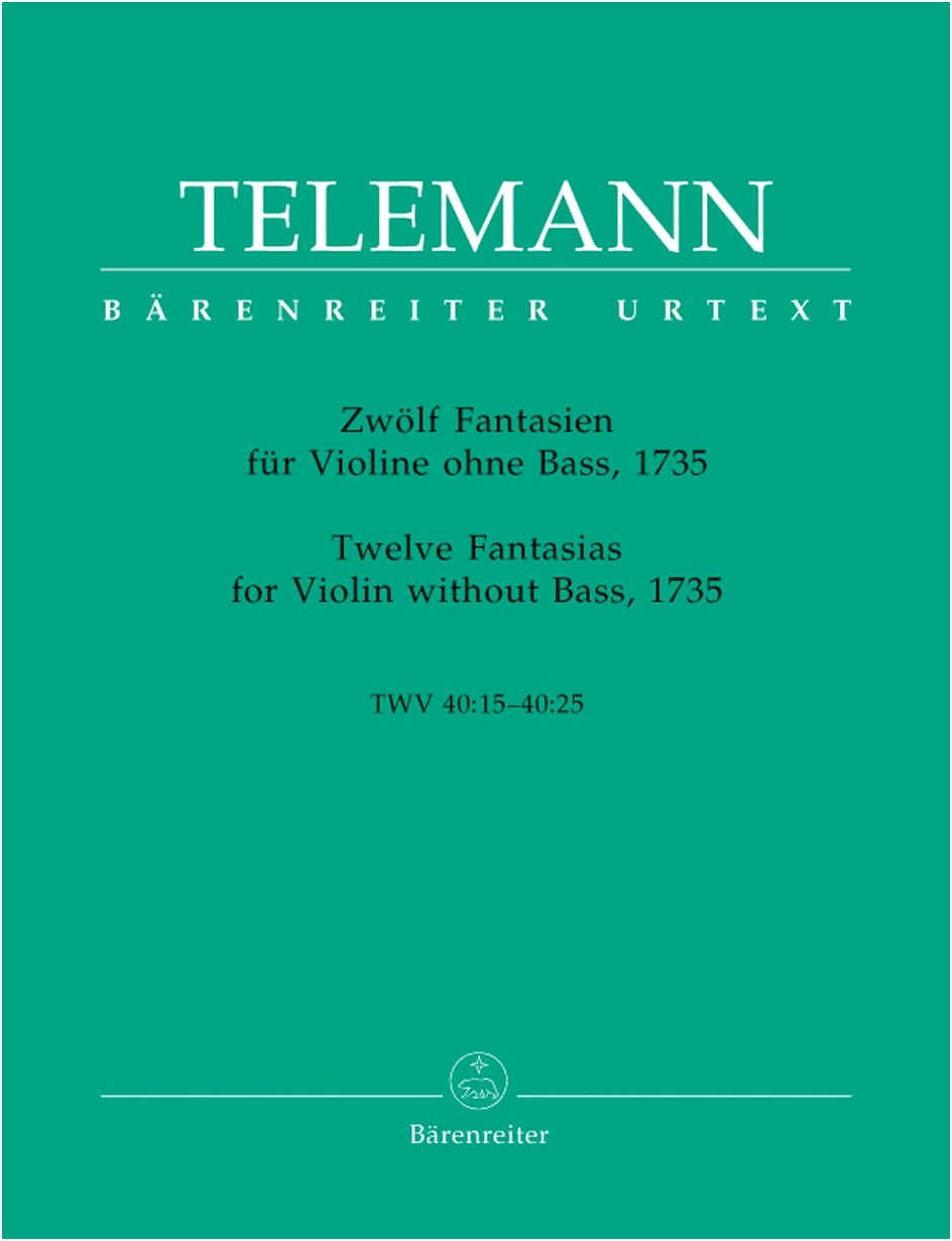 Telemann: 12 Fantasies for Unaccompanied Violin