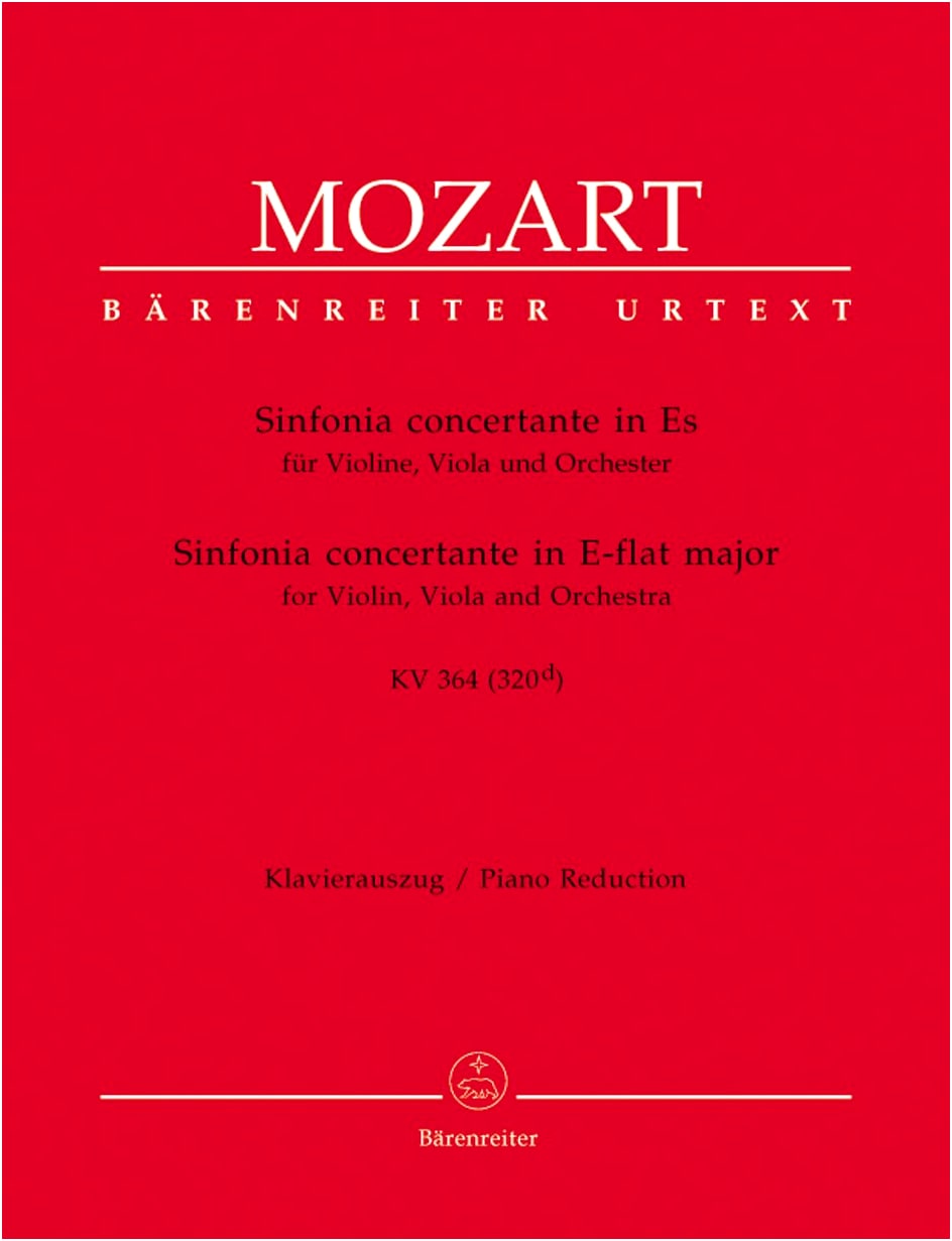 Mozart: Sinfonia Concertante for Violin, Viola, and Orchestra in E-flat Major – Bärenreiter Performance Part Set