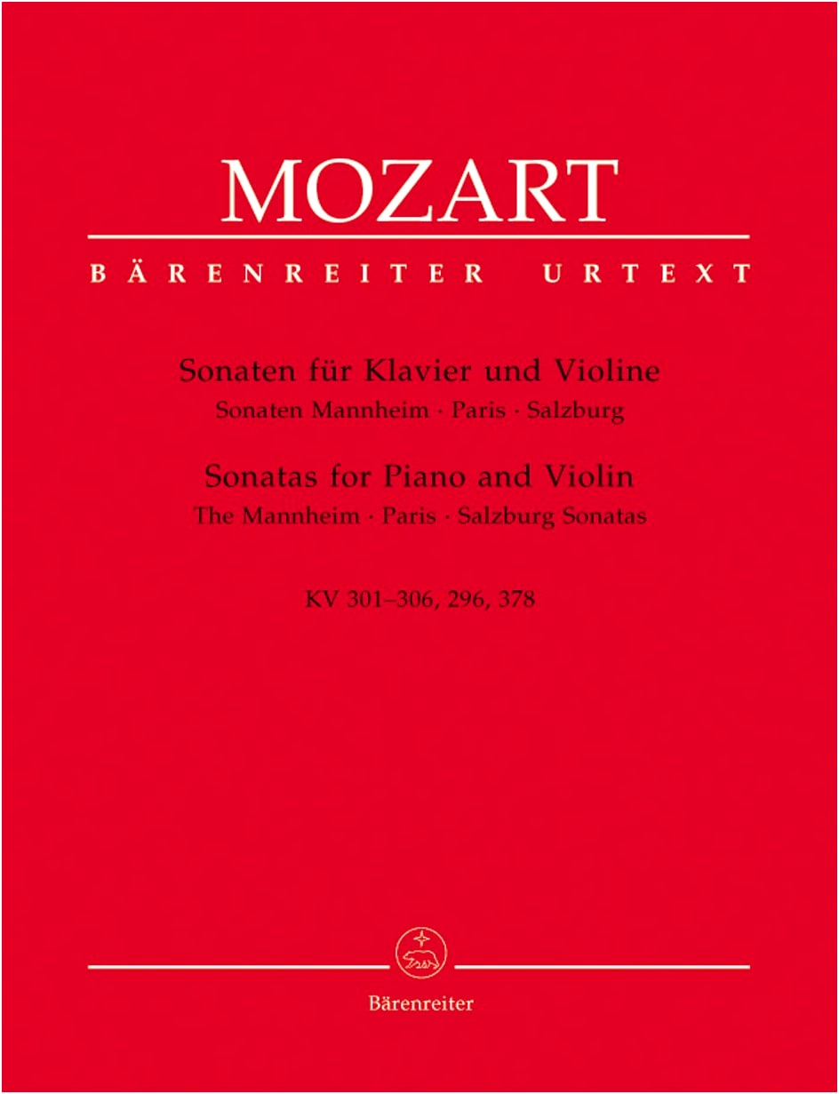 Mozart: Selected Violin Sonatas KV 296, 301-306, 378 (New Mozart Edition Bärenreiter Score)