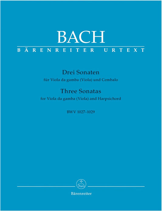 J. S. Bach: 3 Viola da Gamba Sonatas BWV 1027-1029, New Bach Edition (Arr. for Viola Solo & Piano)