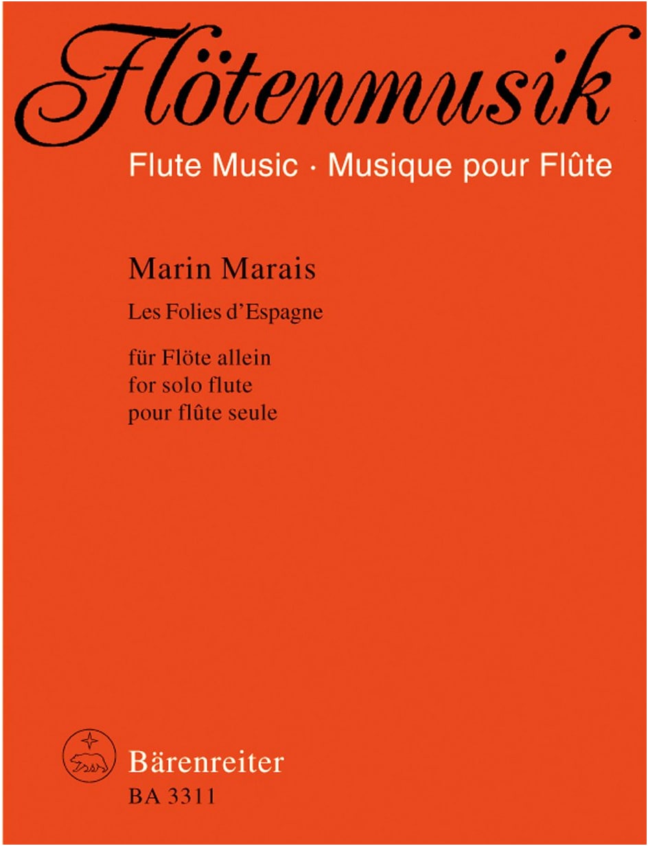 Marais: Folia de Espana for Solo Flute / Barenreiter Edition