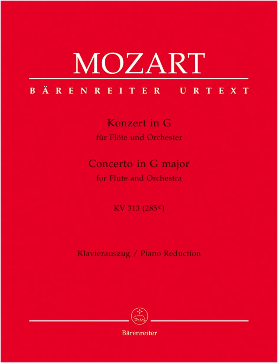 Mozart: Flute Concerto No. 1 in G Major, KV 313 - New Urtext Edition with Piano Accompaniment