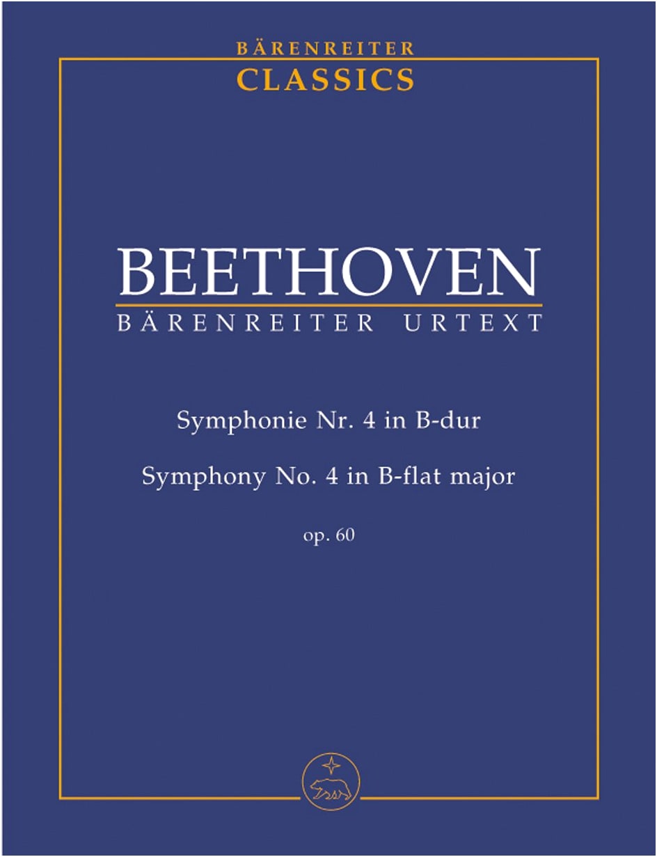 Beethoven: Symphony No. 4 in B-flat Major, Op. 60 (Del Mar Edition, Study Score)