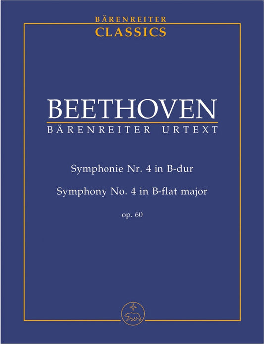 Beethoven: Symphony No. 4 in B-flat Major, Op. 60 (Del Mar Edition, Study Score)