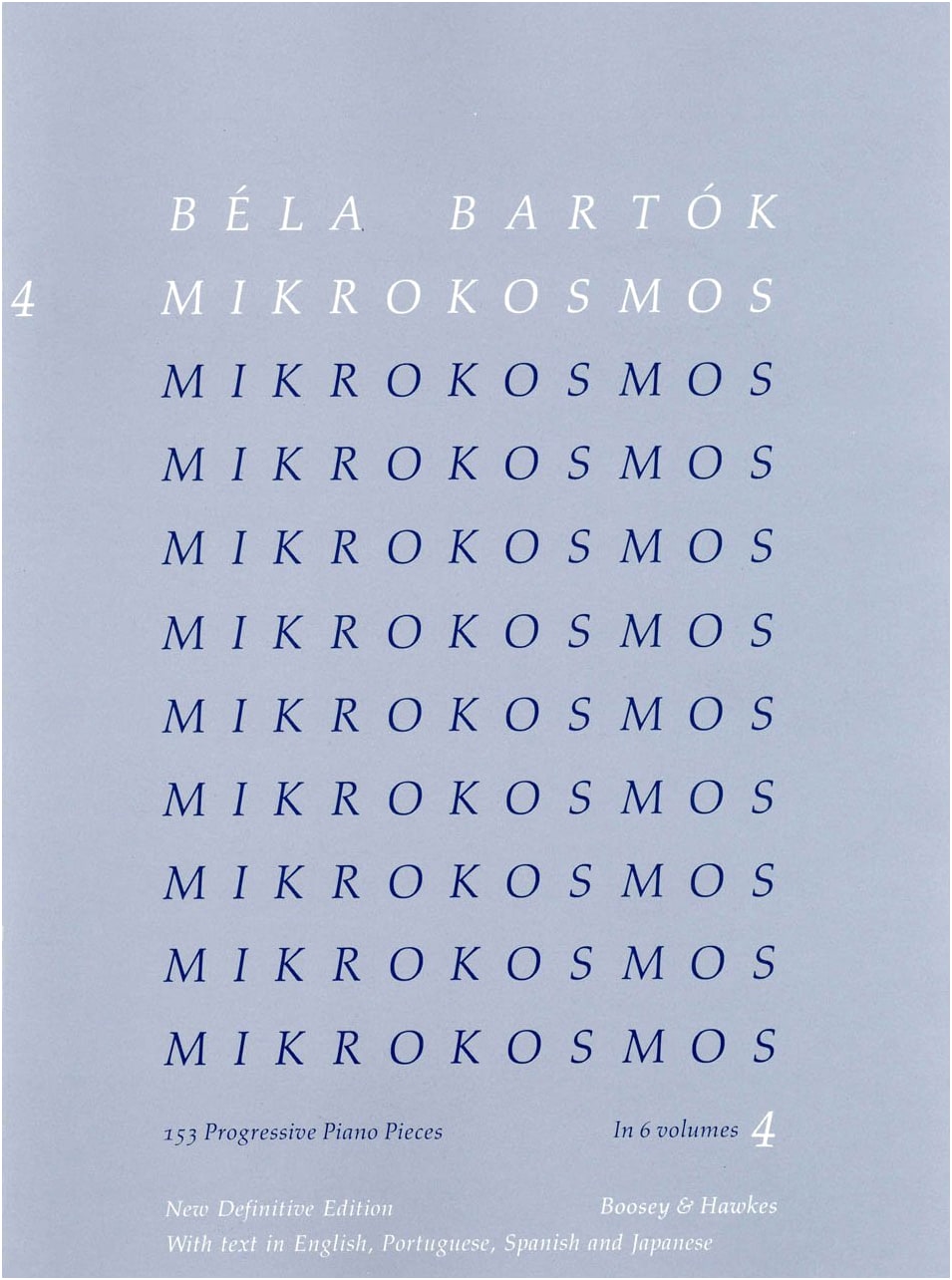 Bartók: Mikrokosmos Volume 4 (with Japanese Notes) - Piano Solo Edition
