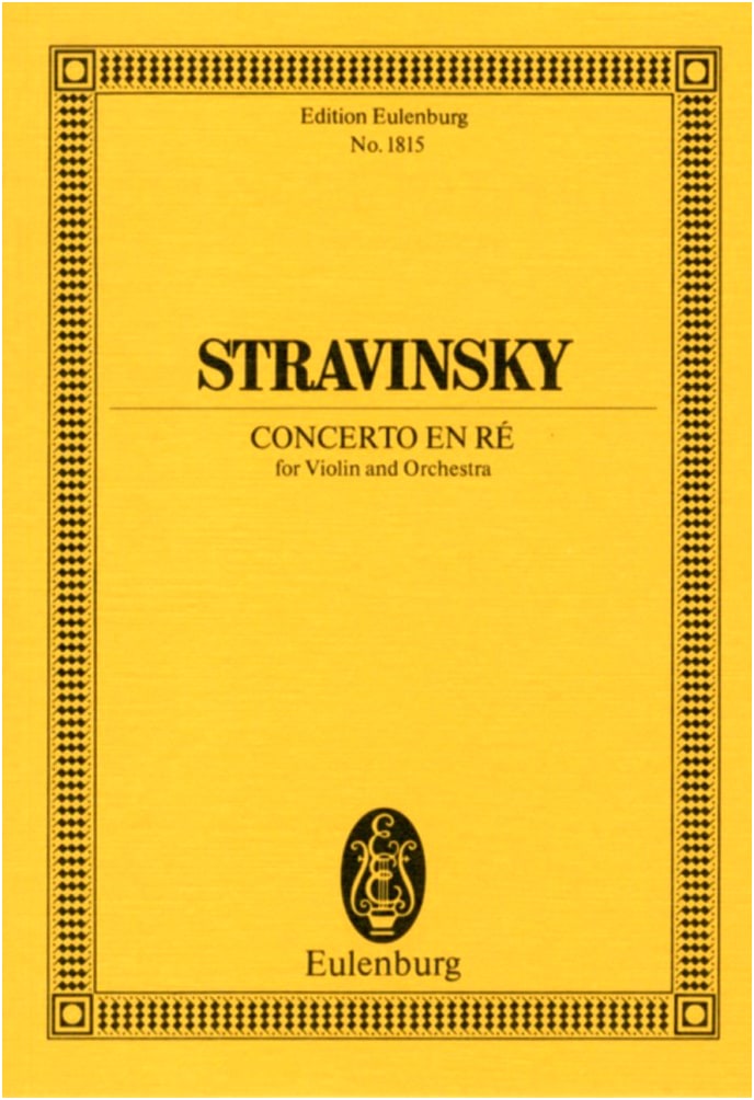 Stravinsky: Violin Concerto in D Major / Eulenburg Edition / Miniature Score