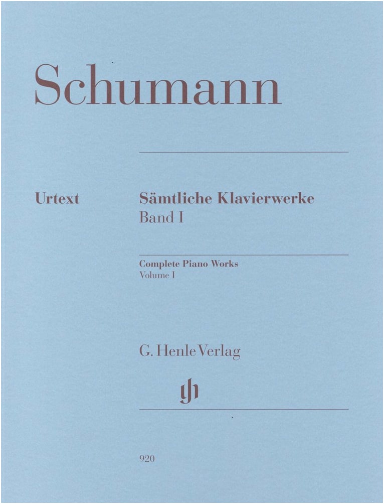 Schumann: Piano Works Vol. 1, Op. 1-6 / Henle Urtext Edition / Piano Solo Sheet Music