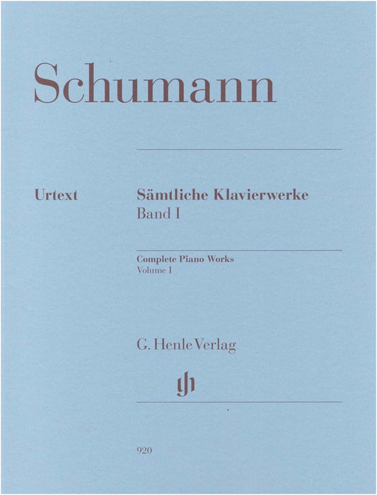 Schumann: Piano Works Vol. 1, Op. 1-6 / Henle Urtext Edition / Piano Solo Sheet Music