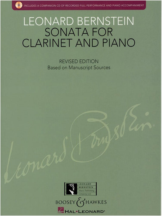 Bernstein: Clarinet Sonata with CD - For Clarinet and Piano