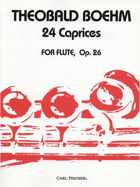 Boehm: 24 Caprices Op.26 - Flute Method Book by Carl Fischer